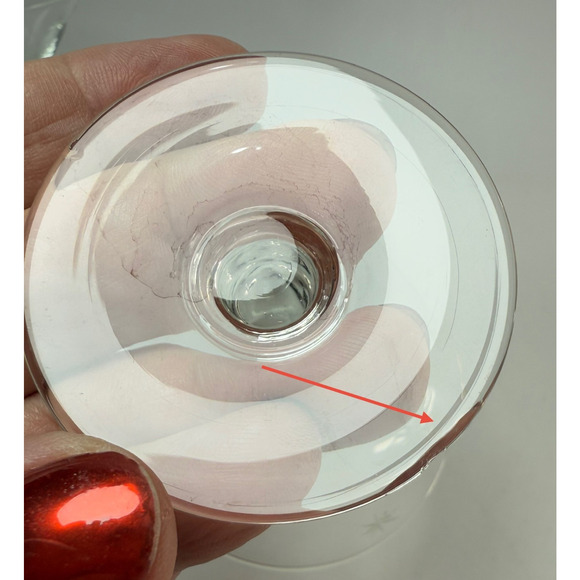 6 Vintage MCM Atomic Liquor Cocktail V Shaped Star Dust by C G Quartzex Crystal - Picture 5 of 7